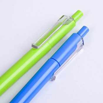 廣告筆-按壓式塑膠筆管推薦禮品-單色原子筆-客製化贈品筆_3